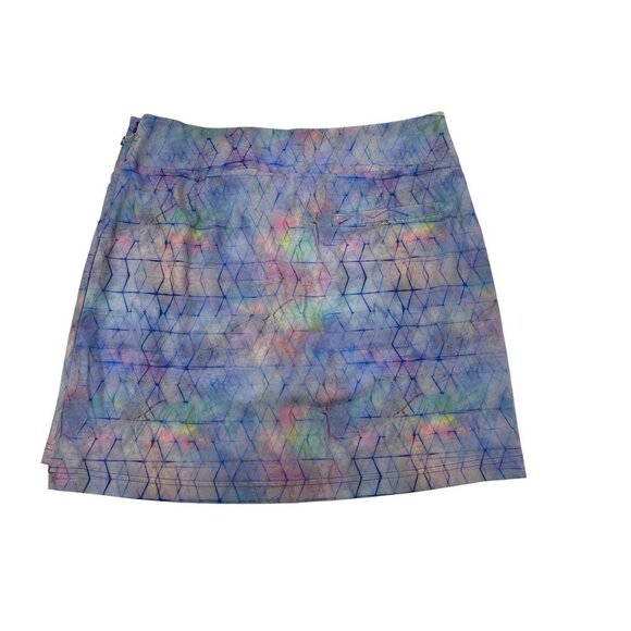 Lija W0men's Golf Skirt Athleisure Style - Purple Print - Sz 8 - Picture 2 of 2